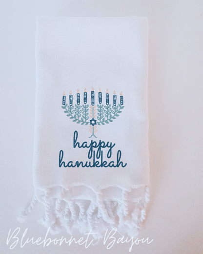 Turkish Cotton Hand Towel (White or Red)