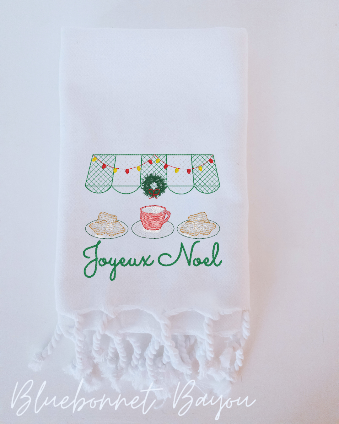 Turkish Cotton Hand Towel (White or Red)