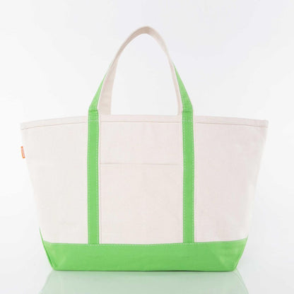 Large Zip-Top Canvas Tote Bag