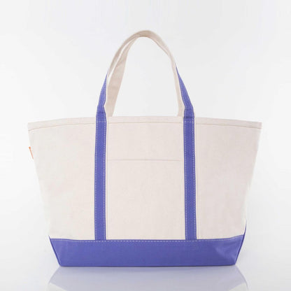 Large Zip-Top Canvas Tote Bag