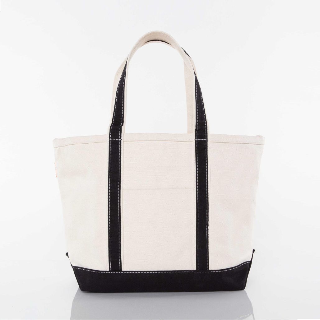 Medium Zip-Top Canvas Tote Bag