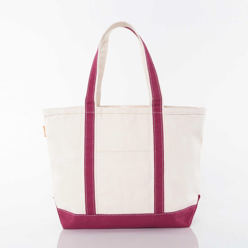 Medium Zip-Top Canvas Tote Bag