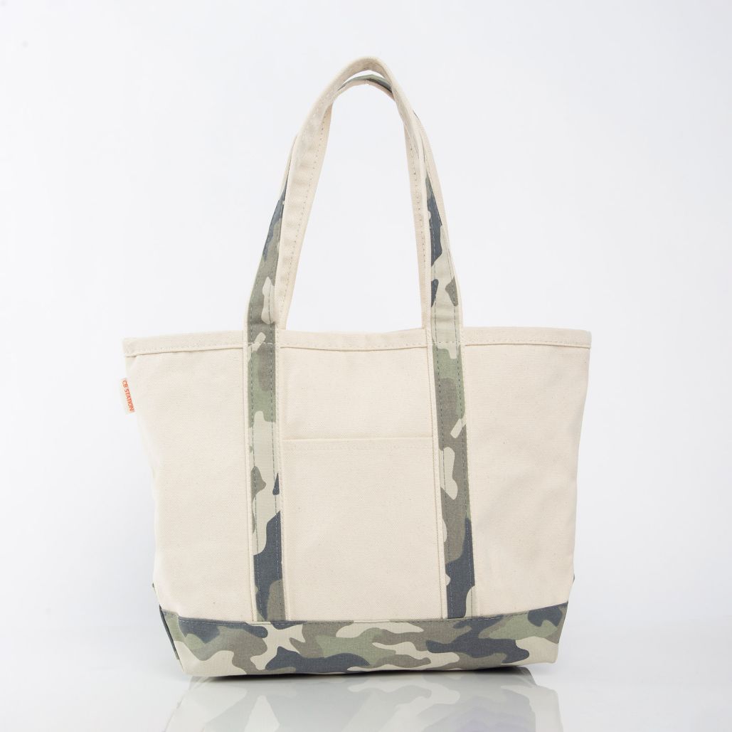 Medium Zip-Top Canvas Tote Bag