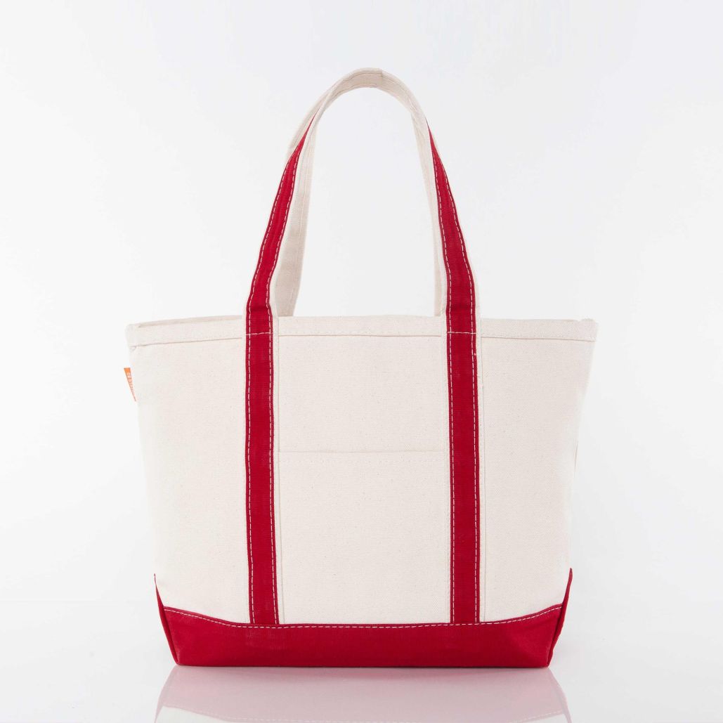 Medium Zip-Top Canvas Tote Bag