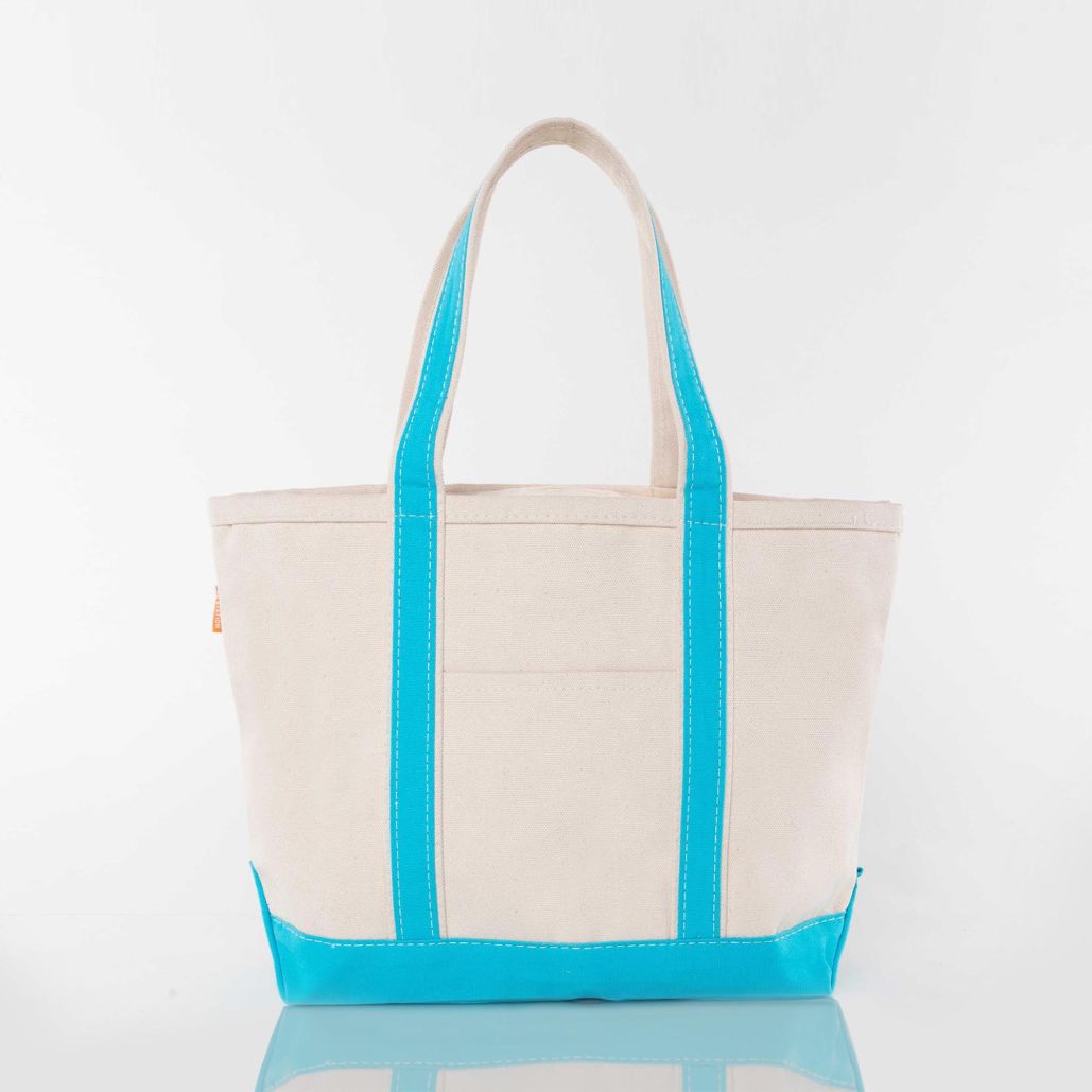 Medium Zip-Top Canvas Tote Bag