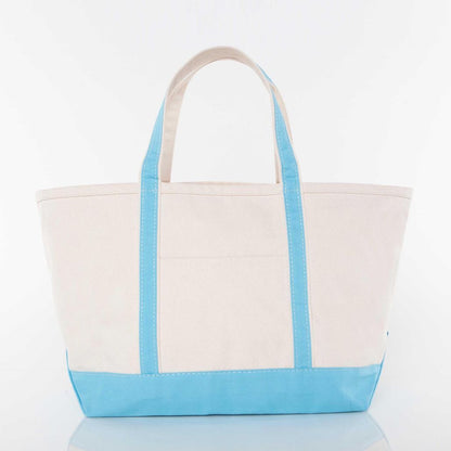 Large Zip-Top Canvas Tote Bag